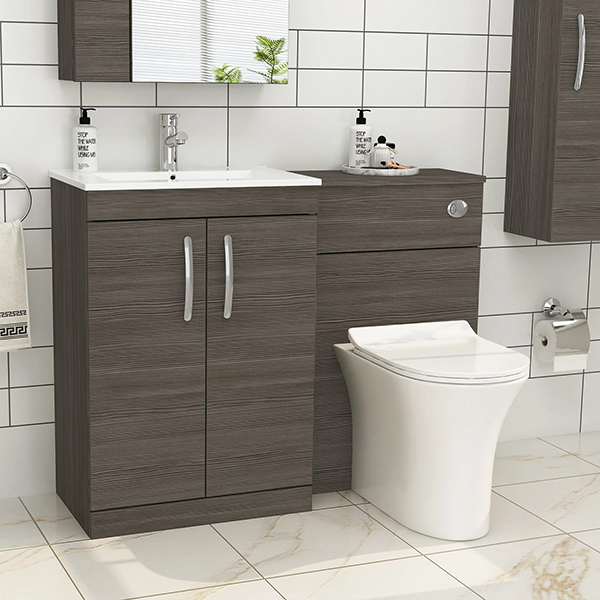 Bathroom Furniture Pack - Vanity Unit and WC Unit with pan