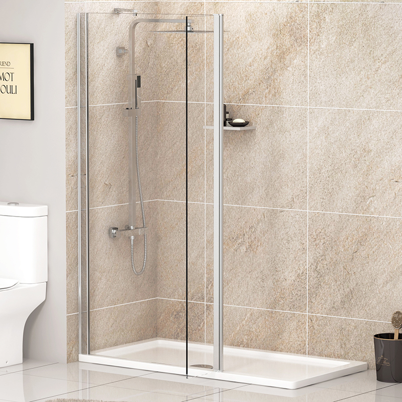 Wet Room Screen with Flipper Panel - Royal Bathrooms
