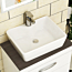 Cube Square Counter Top Basin Vessels 370mm 1 Tap Hole