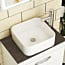 Elena Soft Square Counter Top Basin Vessels 365mm Sit On Worktop