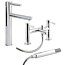 Premier Series 2 Bath Shower Mixer with Shower Kit & Mono High Rise Basin Tap with Swivel Spout Pack