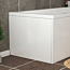 Turin 700mm Gloss White L Shaped MDF End Bath Panel - Wooden