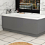 Turin 1700mm Indigo Grey Gloss MDF Front Bath Panel - Wooden