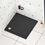 Hudson Reed 800 x 800mm Square Pearlstone Shower Tray Slate Grey - 40mm Slimline