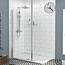 Marbella 760mm Wet Room Walk In Shower Screen + Ceiling Post - 8mm Easy Clean
