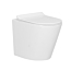 Cesar Short Projection Wall Hung Rimless Toilet and Soft Close Slim Seat