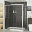 Grand 1400 x 760mm Sliding Door Rectangle Shower Enclosure 6mm
