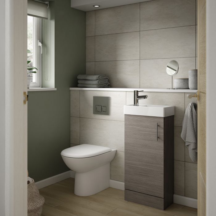 Cloakroom Suite - Floor Standing Cabinet & Toilet