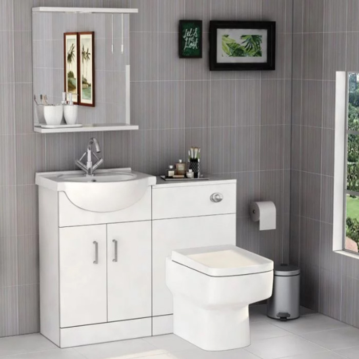Bathroom Furniture Pack - Vanity Unit and WC Unit with pan
