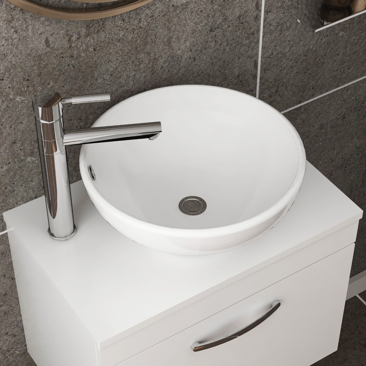 Round Counter Top Basin - Royal Bathrooms